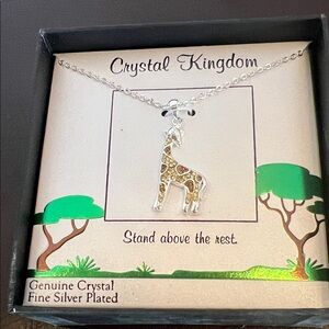 Silver Giraffe Necklace